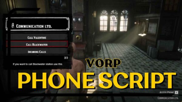 Enhance your RedM experience with the Vorp Phone Script, bringing realistic communication and functionality to your virtual world.